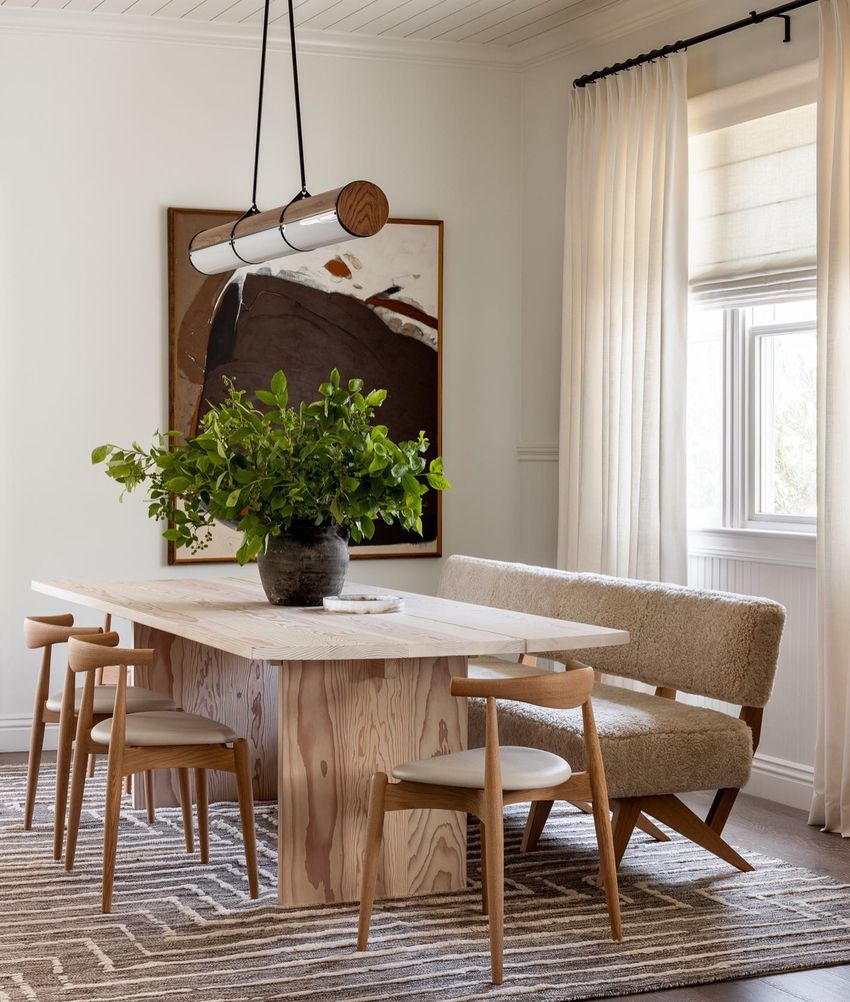 Modern dining room design Janette Mallory Interiors