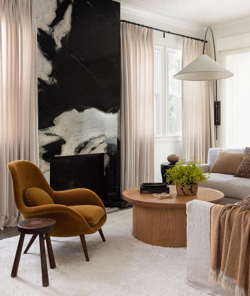 Modern living room Janette Mallory Interiors