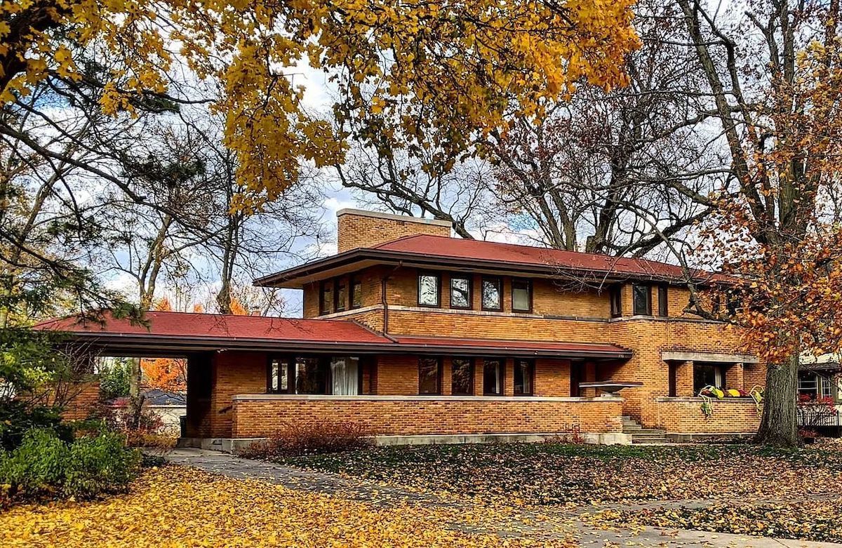 Prairie style house Harry S. Adams House Illinois americancastles