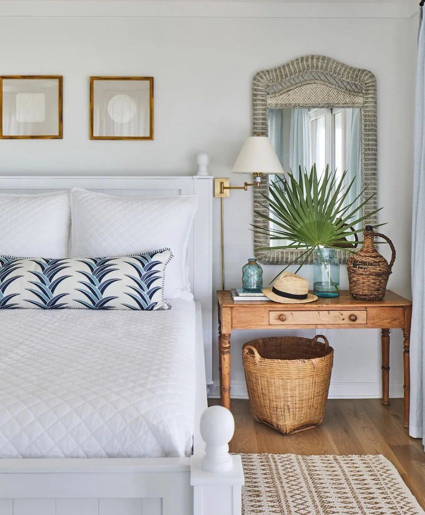 Beach bedroom ideas Tropical @ashleygilbreathinteriordesign