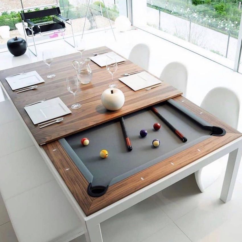 Multifunctional furniture dining room table ping pong table interiorsstorageanddeclutter