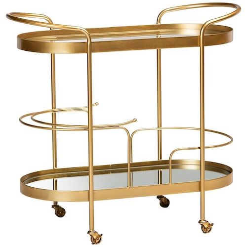 Brass Bar Cart