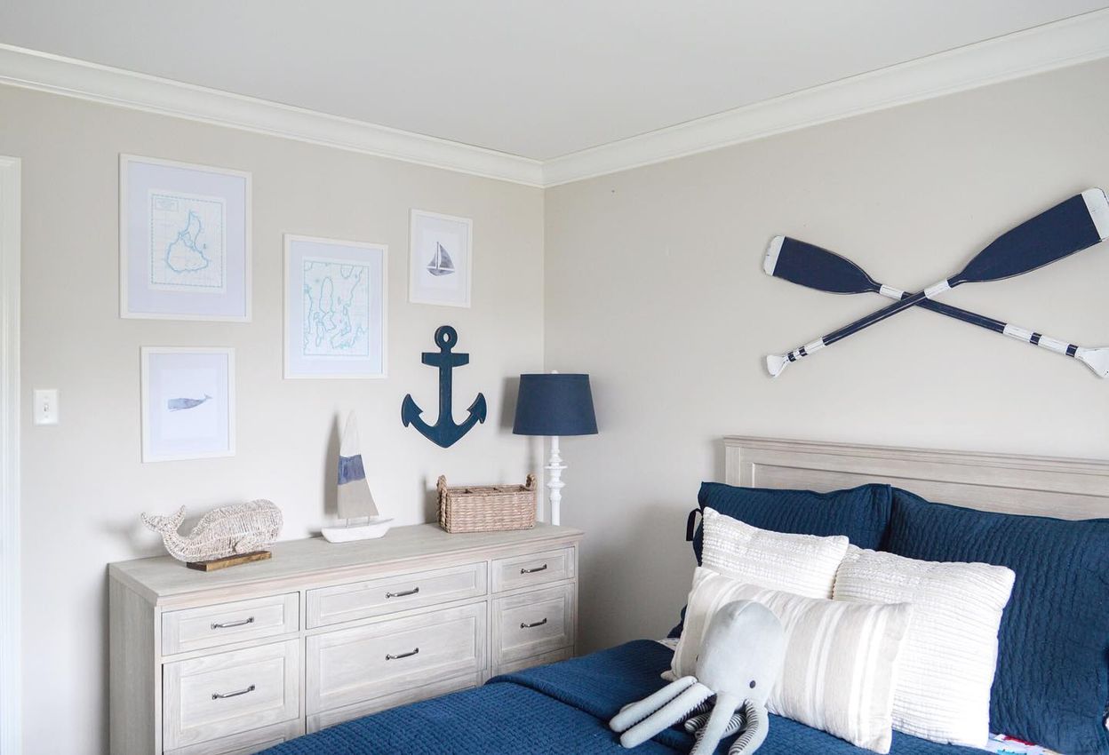 Coastal kids bedroom wall art ideas lindseymeehandesigns