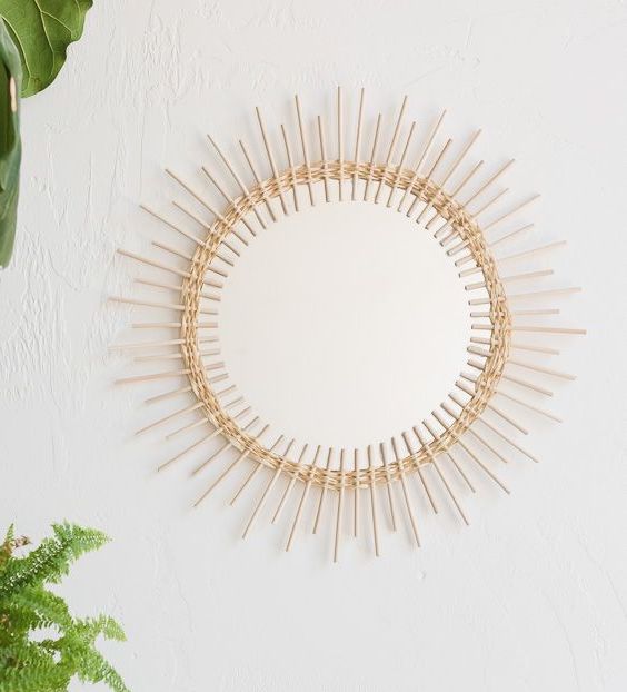 DIY Rattan Mirror