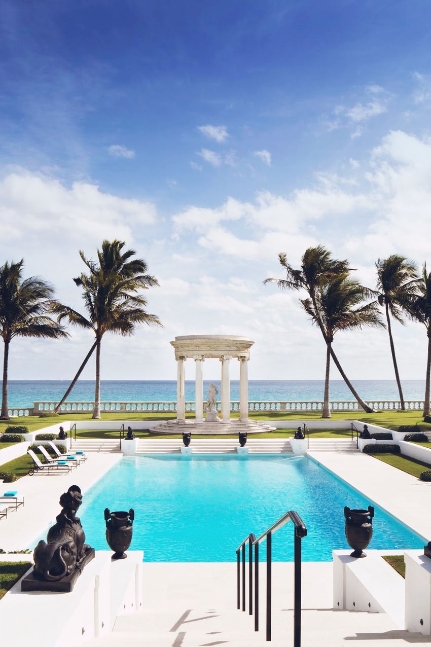 Palm Beach style pool design Palm Beach Chic by Jennifer Ash Ruddick