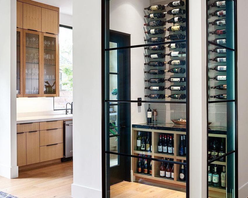 Wine cellar design @rosewoodcustombuilders