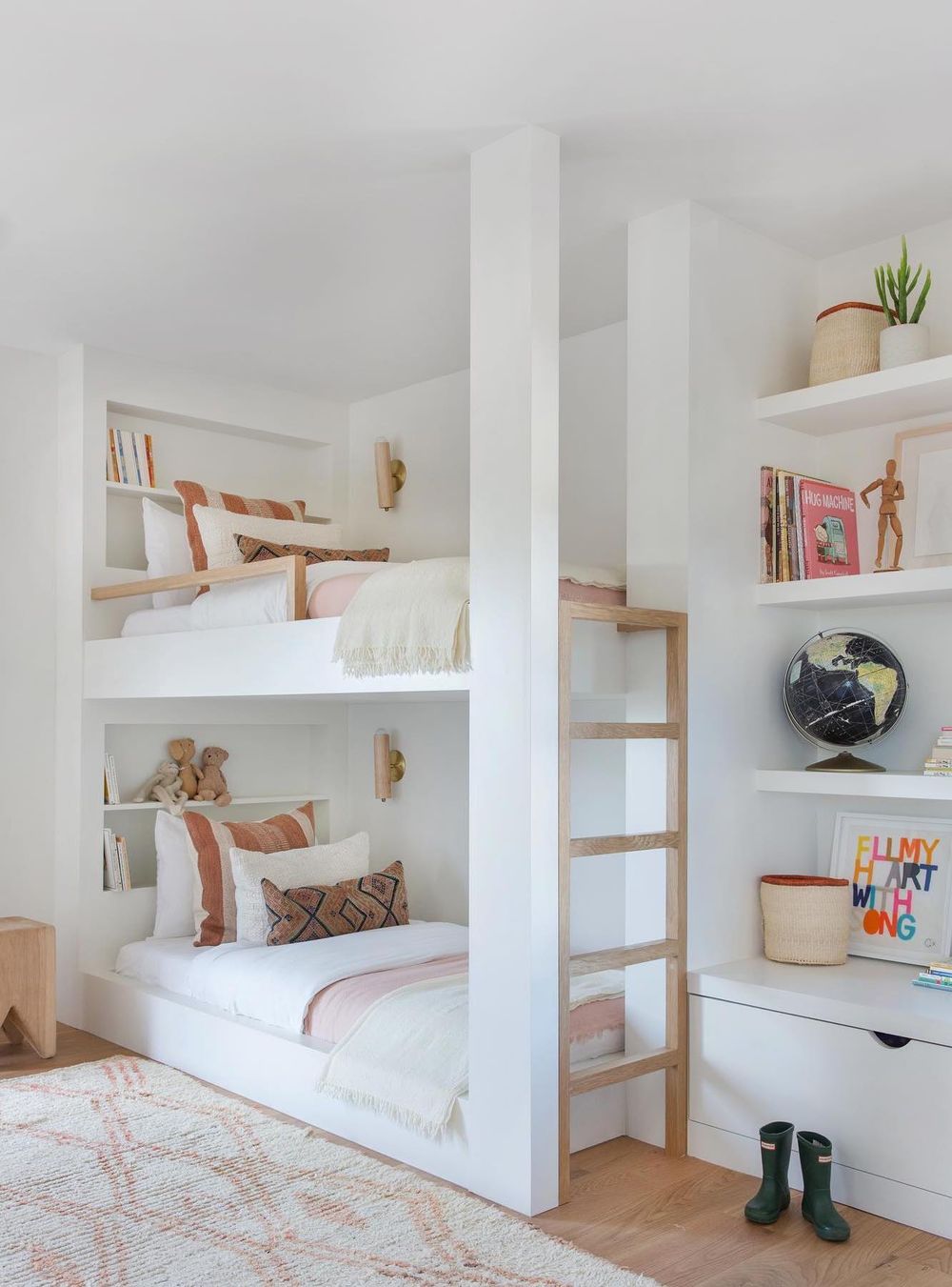 10 Smart Built in Bunk Bed Ideas For Small Shared Bedrooms