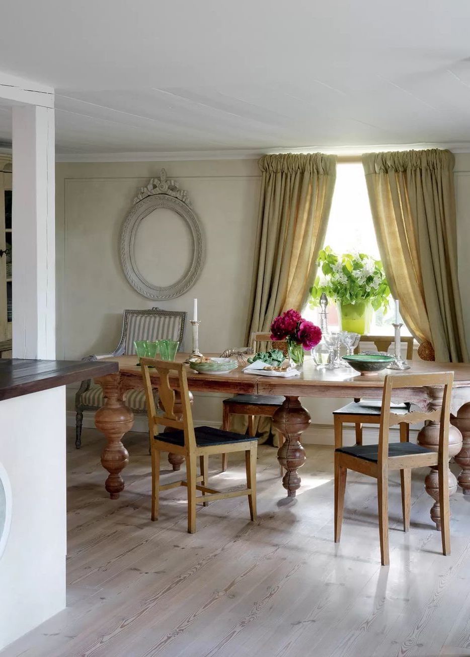 Country Dining Room Scandinavian via Lars Bolander