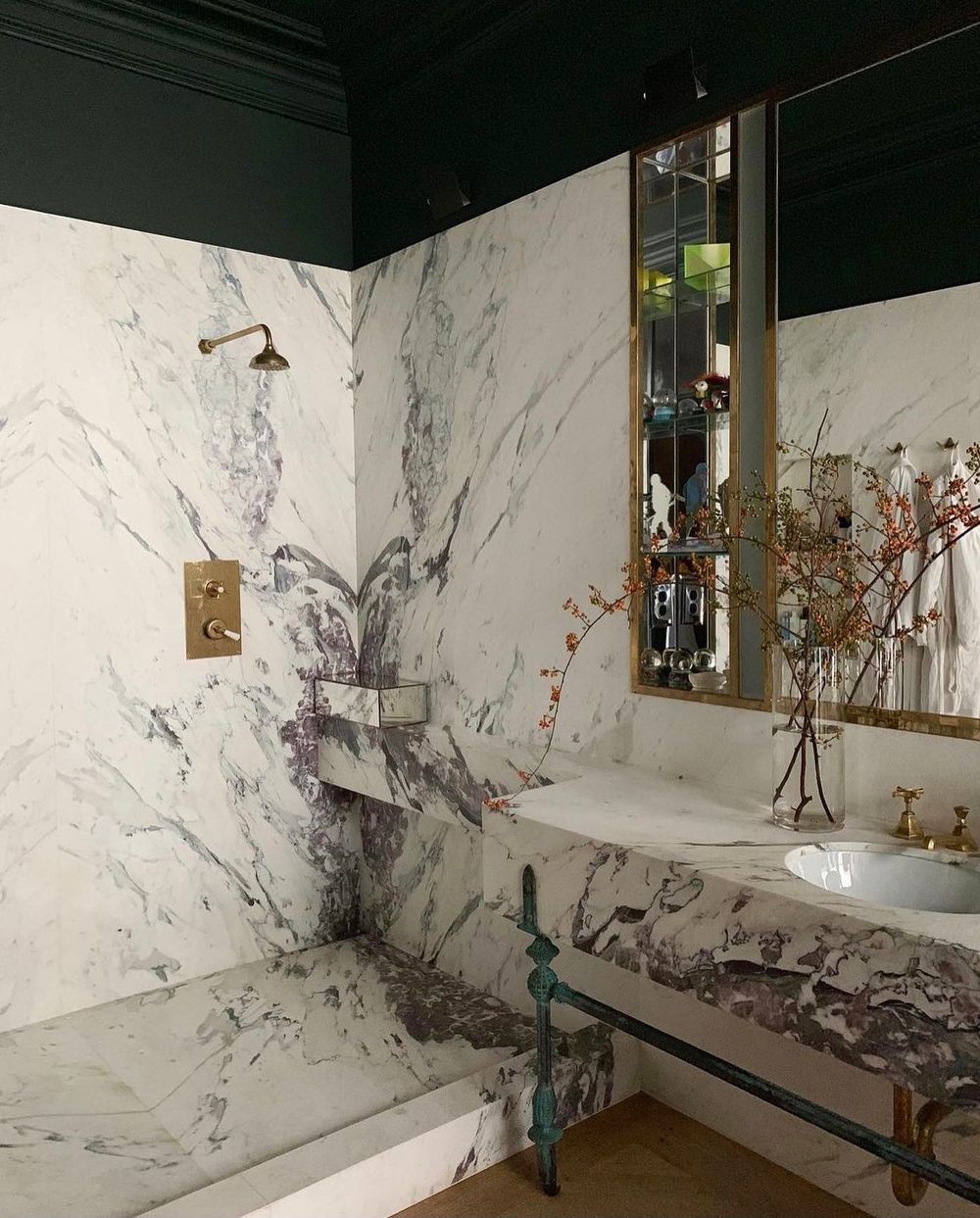 Marble bathroom vanity ideas @jennalyonsnyc