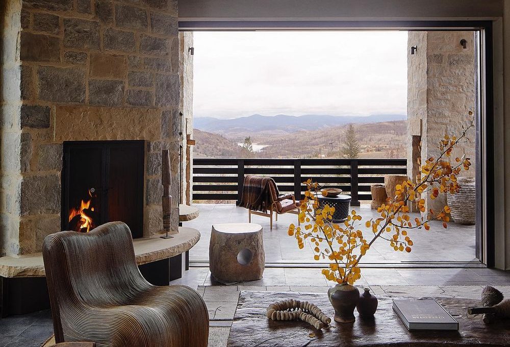 Mountain home design ideas Stone Fireplace jeffreydungan