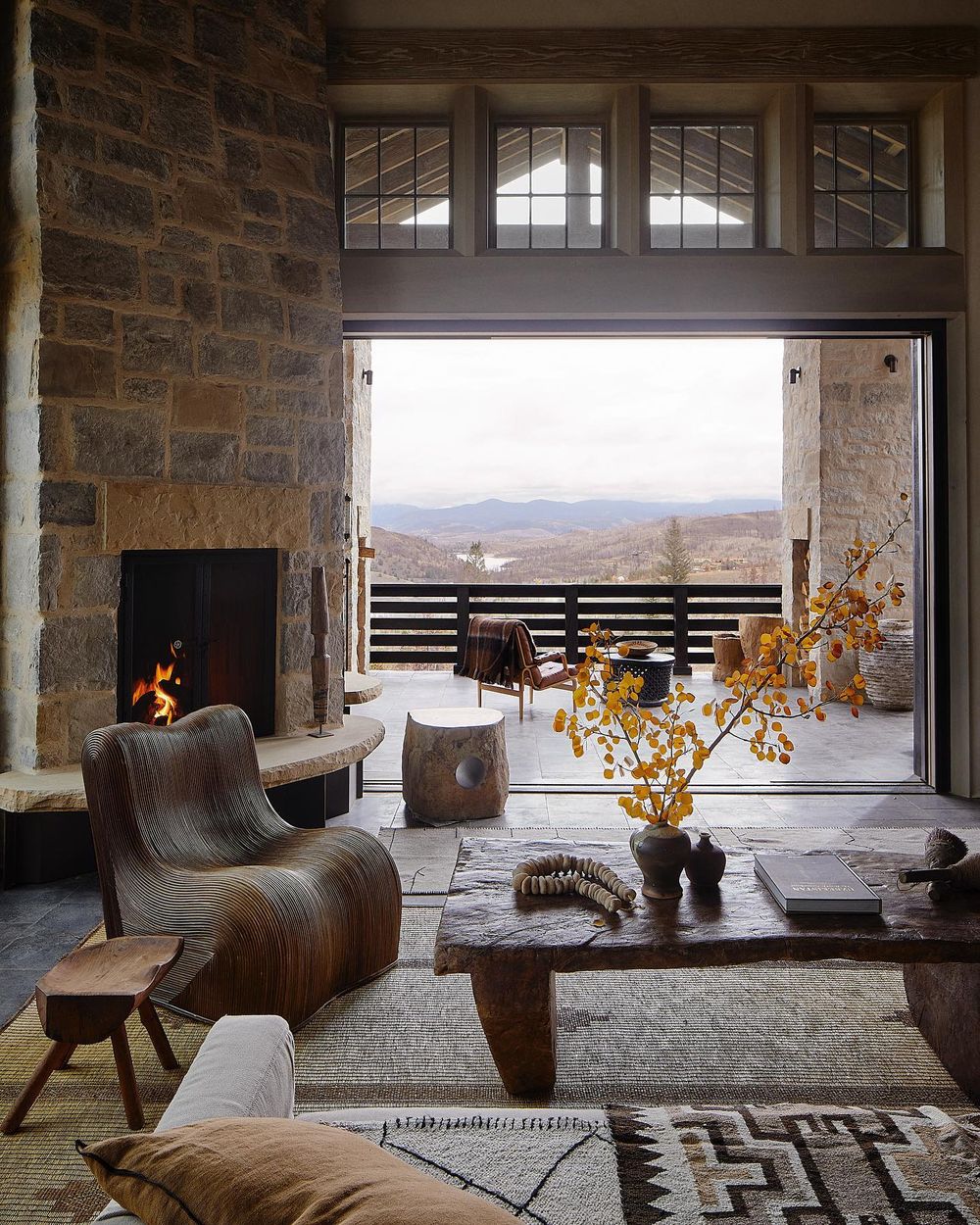 Mountain home design ideas Stone Fireplace jeffreydungan
