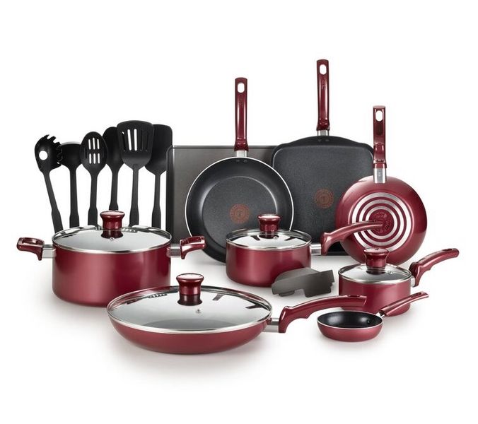 Aluminum 20 Piece Cookware Set & Cooking Utensils New Years Home Updates