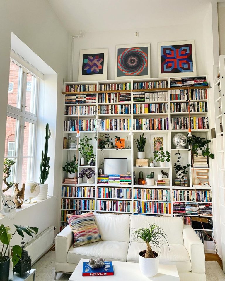 Book storage ideas living room @fabriksen