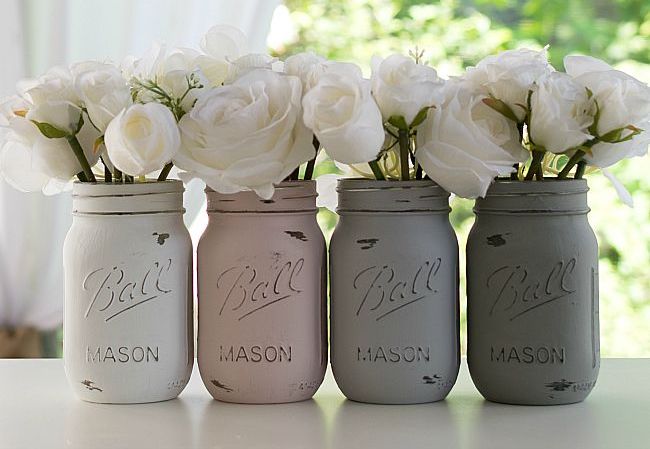 DIy fixer upper mason jars itallstartedwithpaint