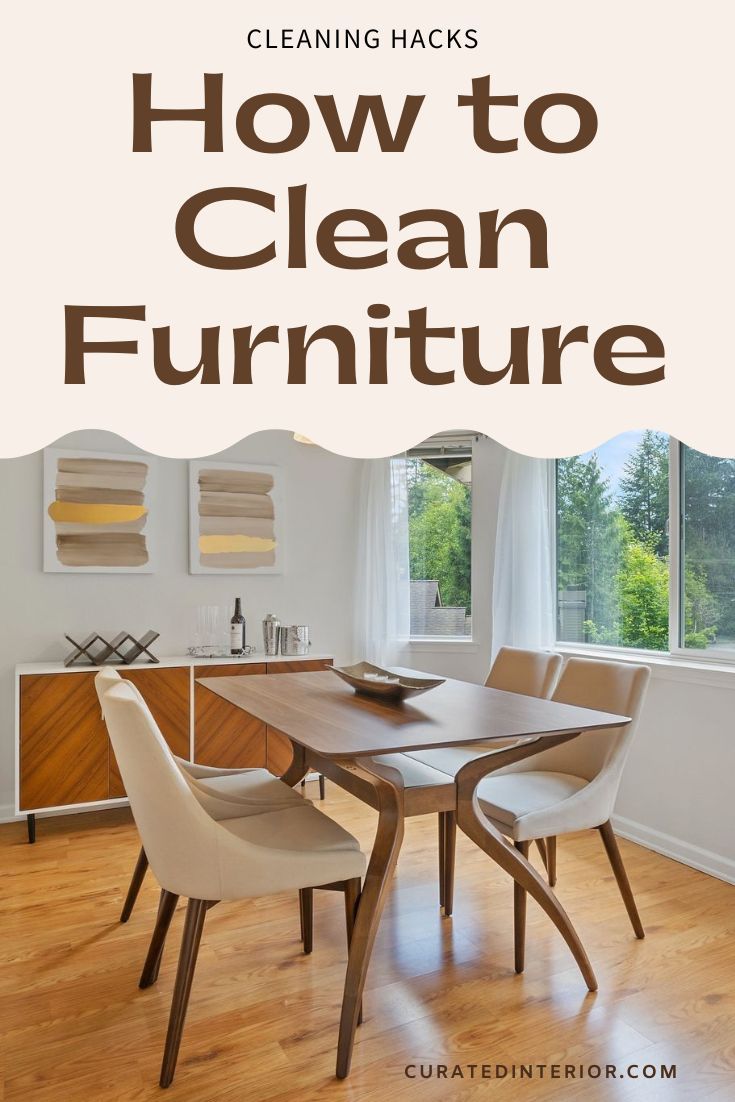 How to clean furniture tips
