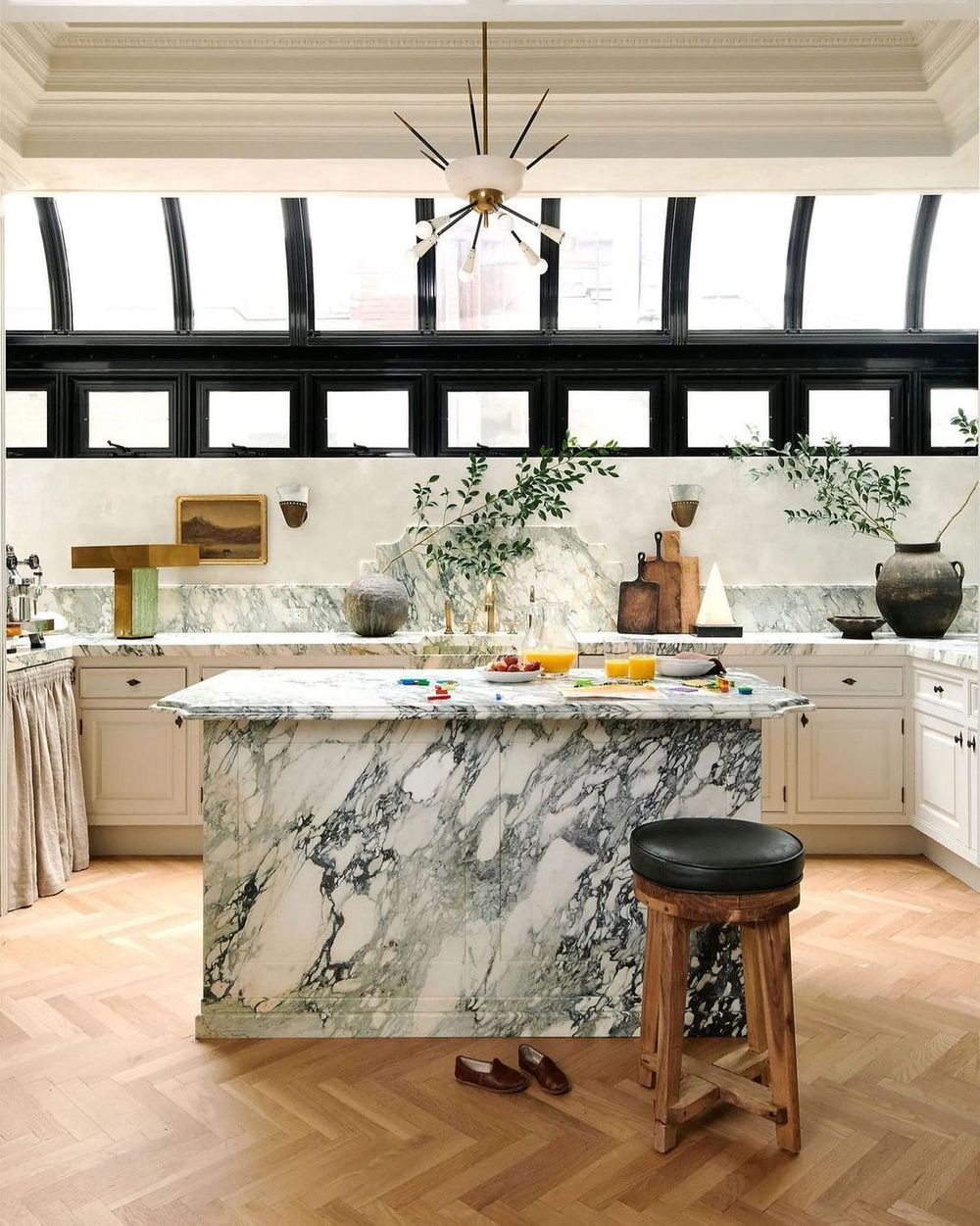 Marble kitchen island ideas @nateberkus @jeremiahbrent