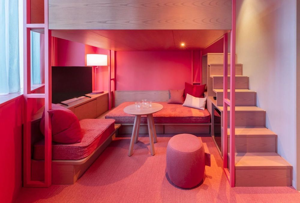 Pantone Viva Magenta - Toggle Hotel Japan by Klein Dytham