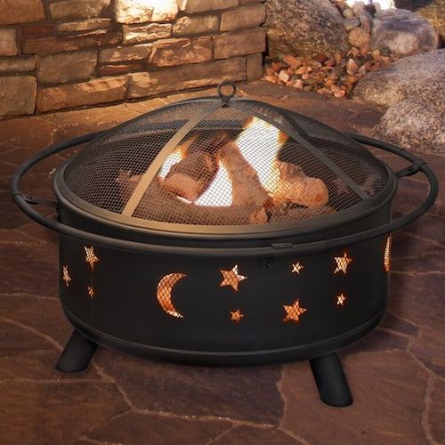 Steel Wood Burning Outdoor Fire Pit New Years Home Updates