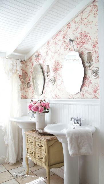 Toile wallpaper ideas frenchcountrycottage