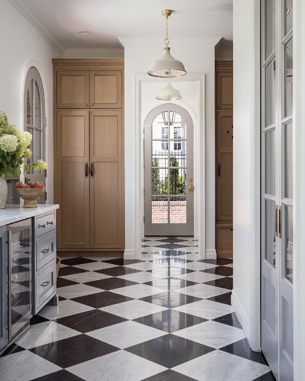 Checkered floors Butlers Pantry alihenrie