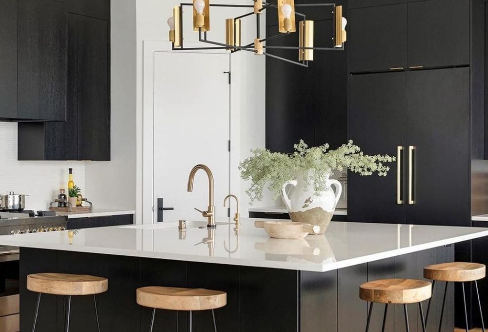 Black Kitchen Cabinets @city_homes