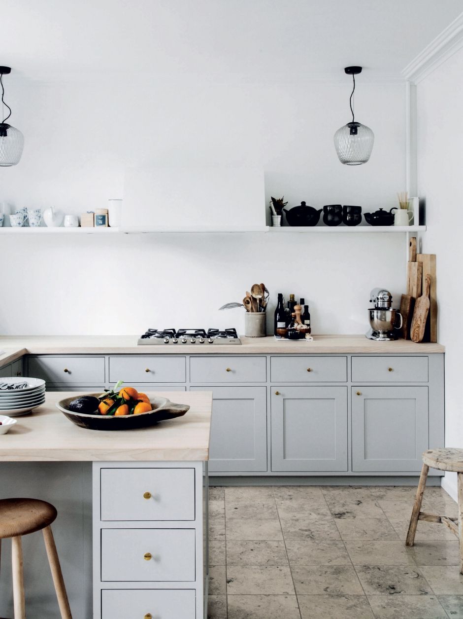 Kitchens Without Upper Cabinets Scandi style