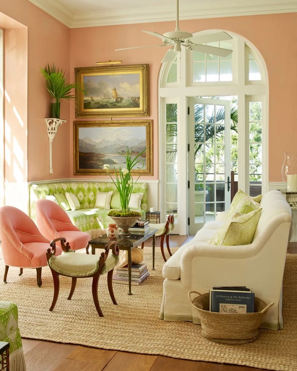 Palm beach living room design Amanda Lindroth