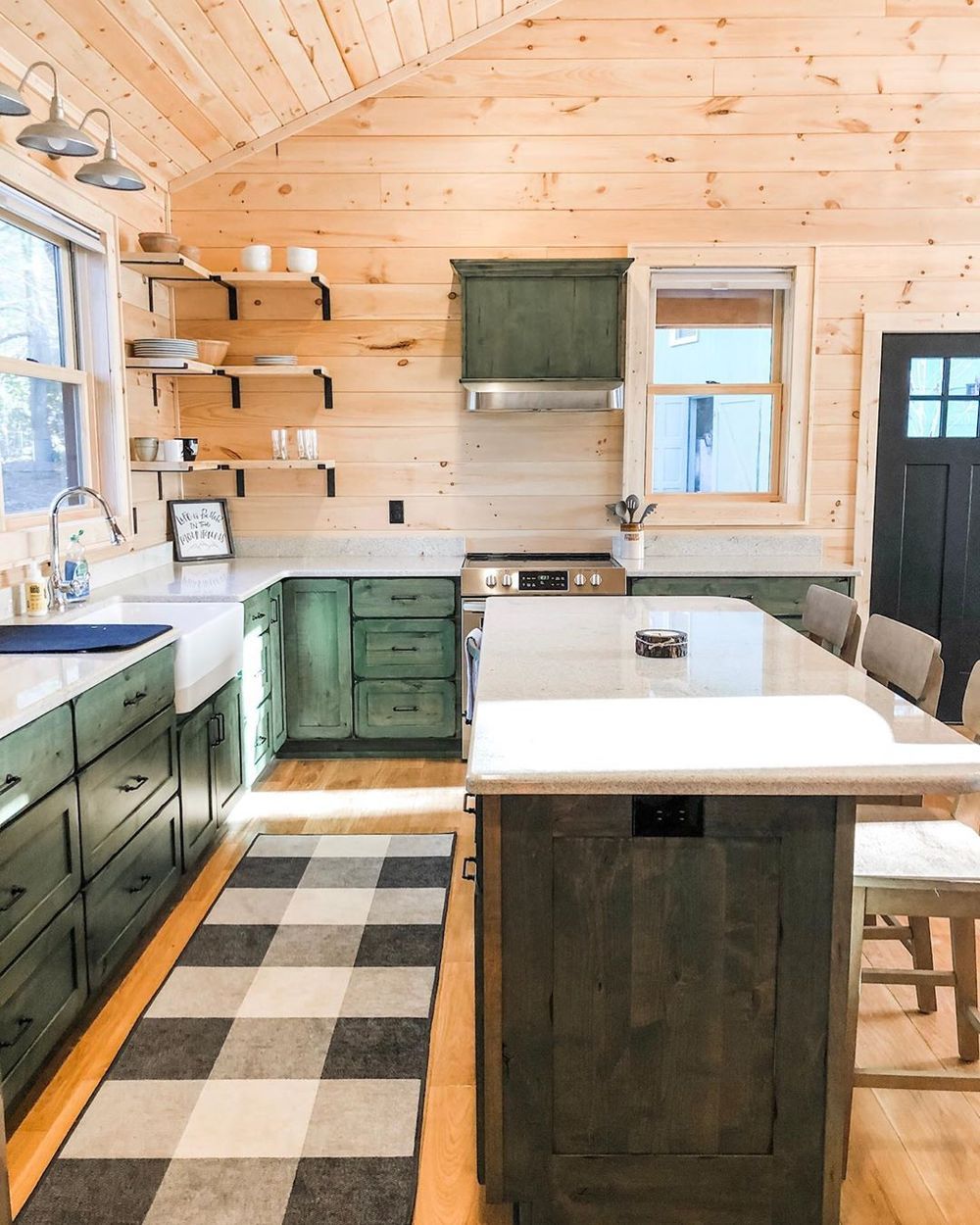 Rustic Kitchen in the Mountains via @uffelmanhomestead