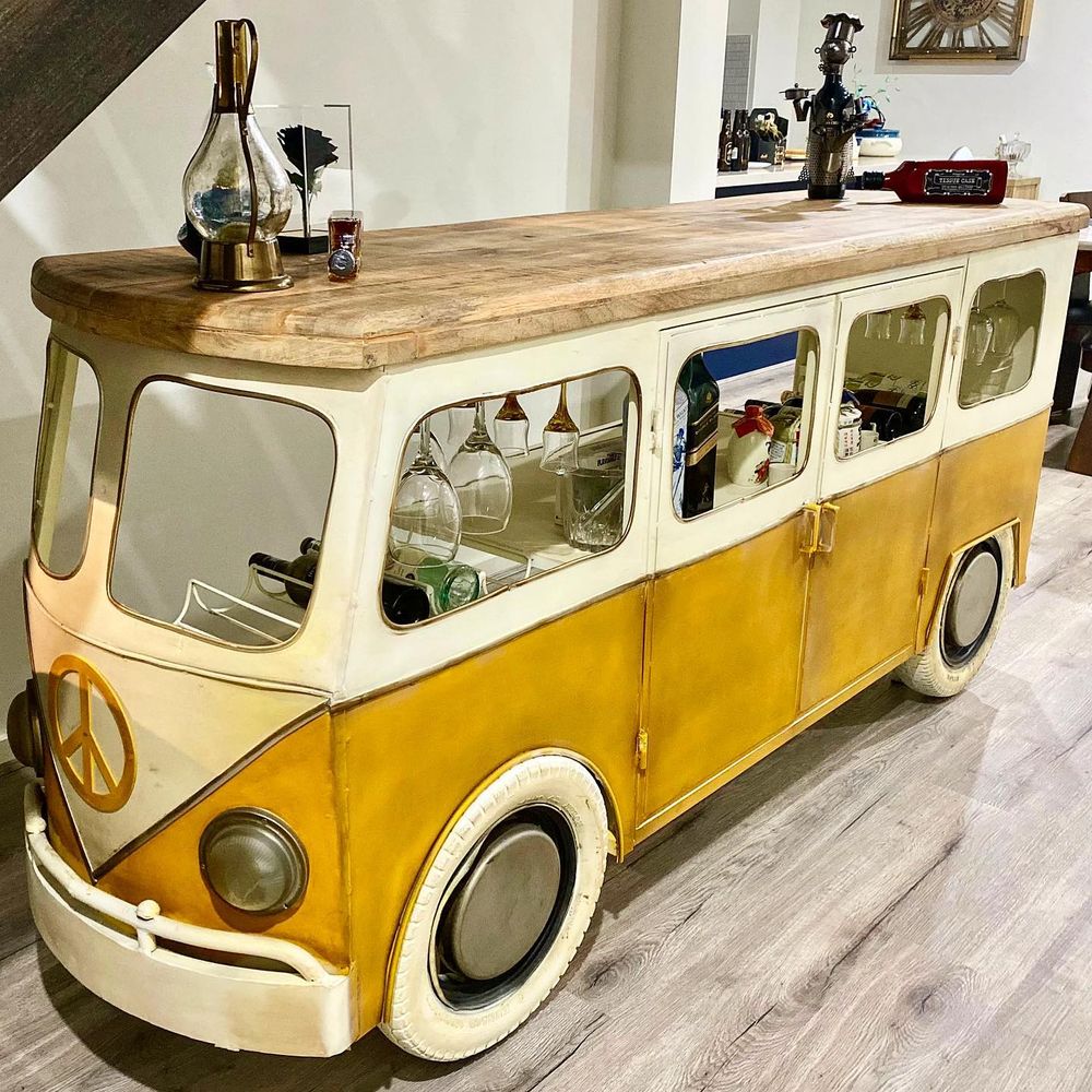 unique home bar ideas Custom VW Bus Home Bar jodhpur_designs