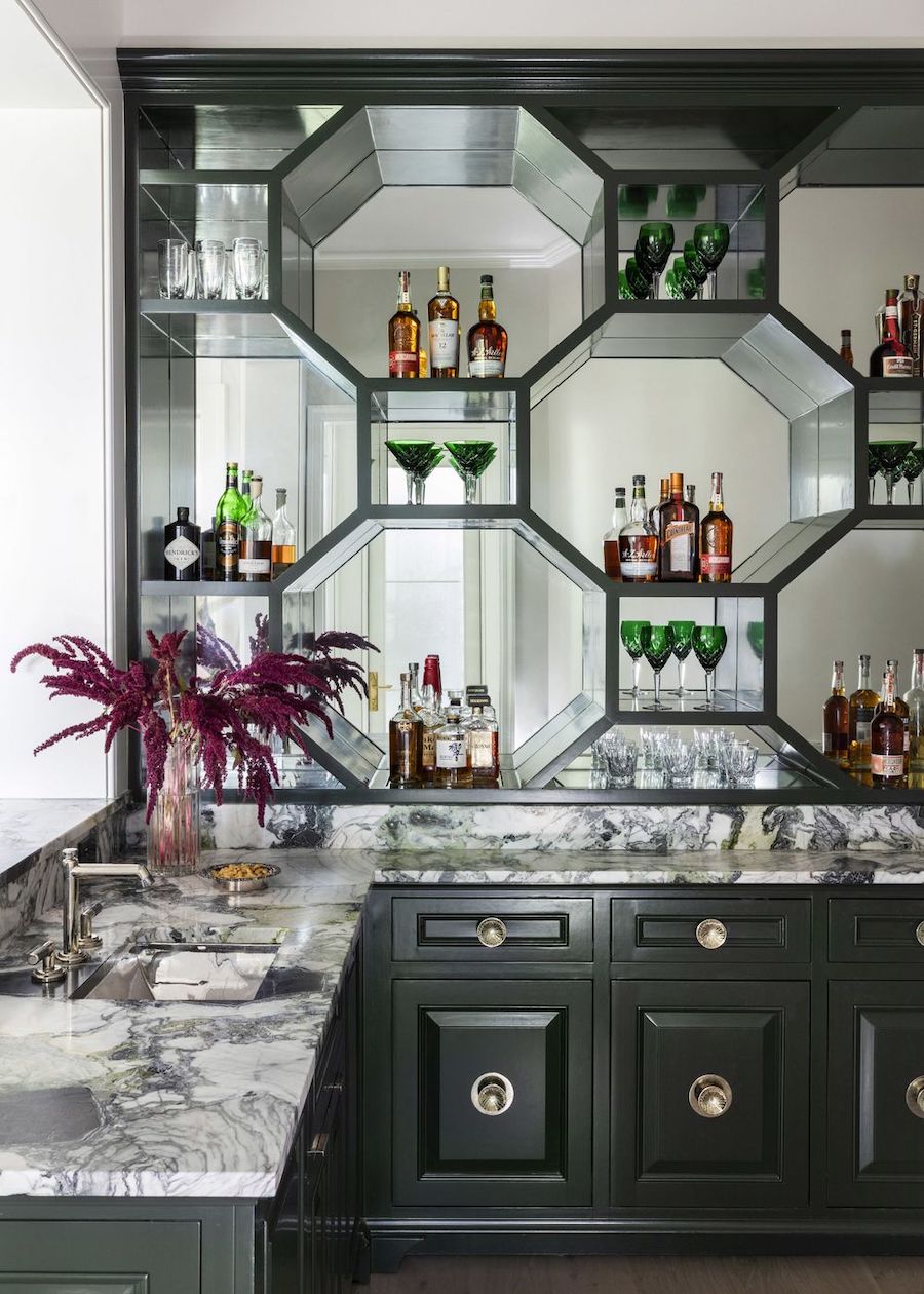 Home bar ideas marble counter ryanstreetarchitects