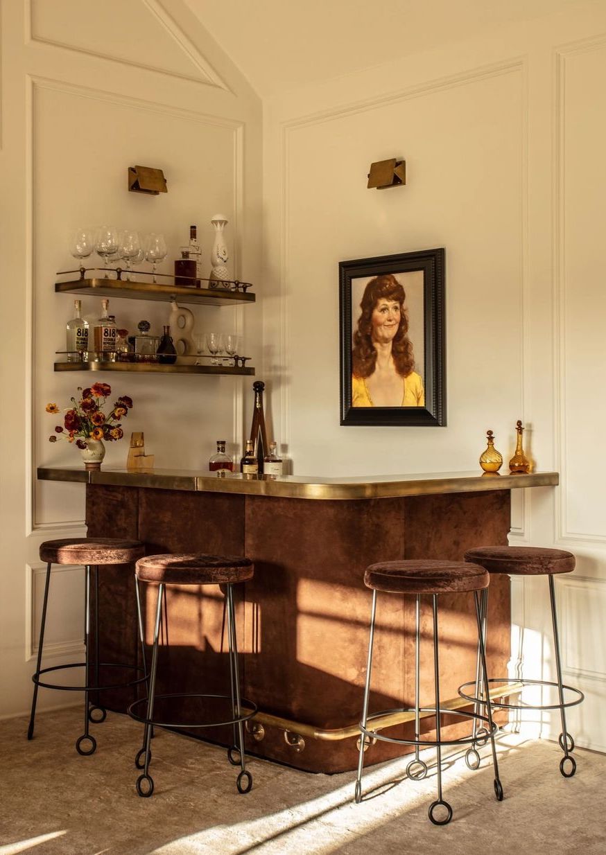 Home bar in living room archdigest @jakearnold