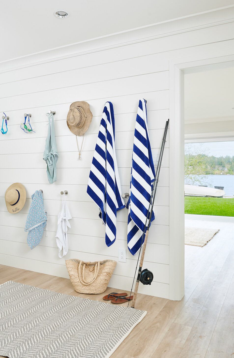 Shiplap wall ideas entryway coastal jennymartindesign