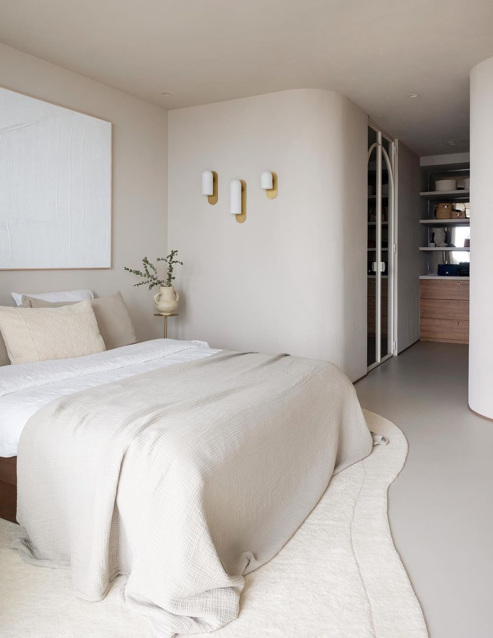 Beige bedroom minimal design lottefaassenn