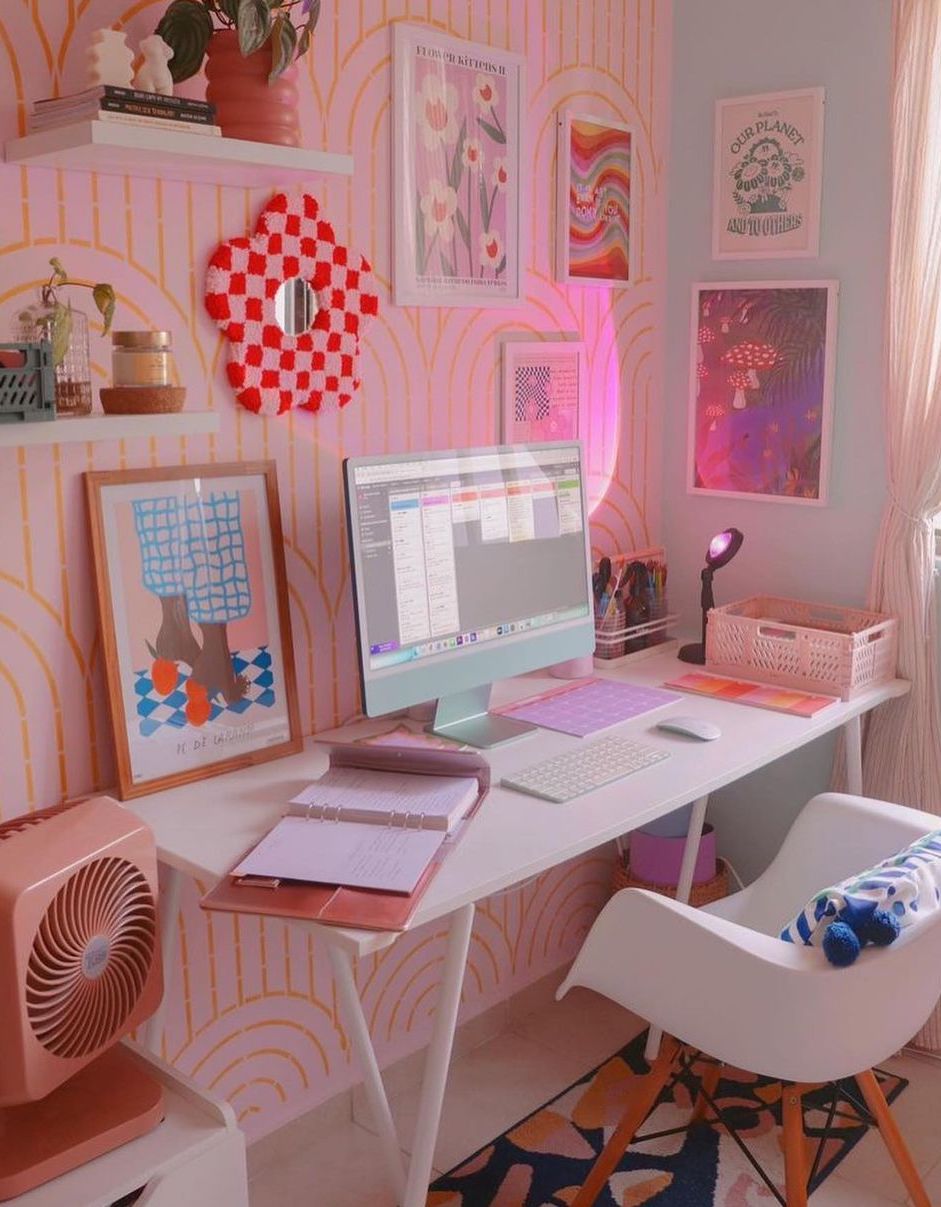 Danish pastel aesthetic Home Office Design aalmadacasa