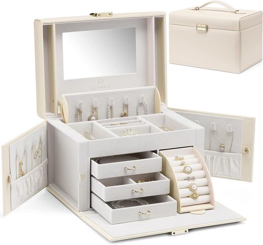 Home organization products Acrylic Jewelry Box 3 Drawers