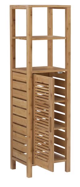 Home storage products Bathroom Bamboo Linen Cabinet
