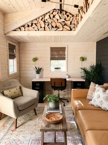 Rustic cabin home office decor girlandgrey