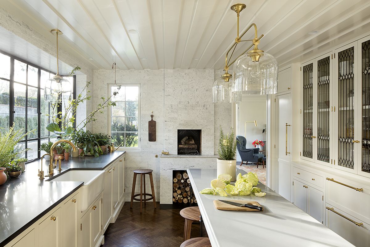 Traditional Kitchen Dark wood flooring jhinteriordesign