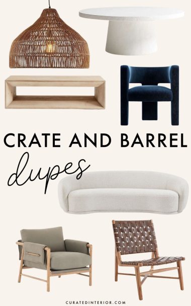 Crate and Barrel Dupes