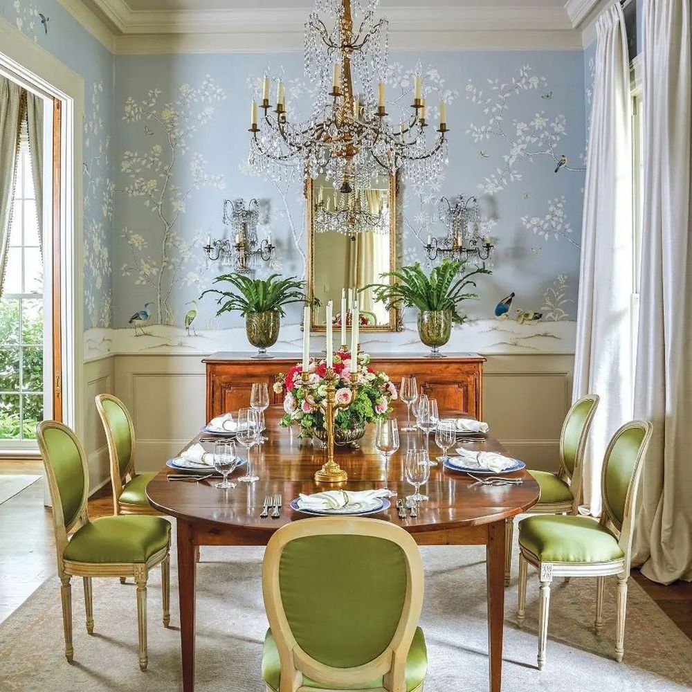 Traditional dining room French chairs @monica.melancon.mod