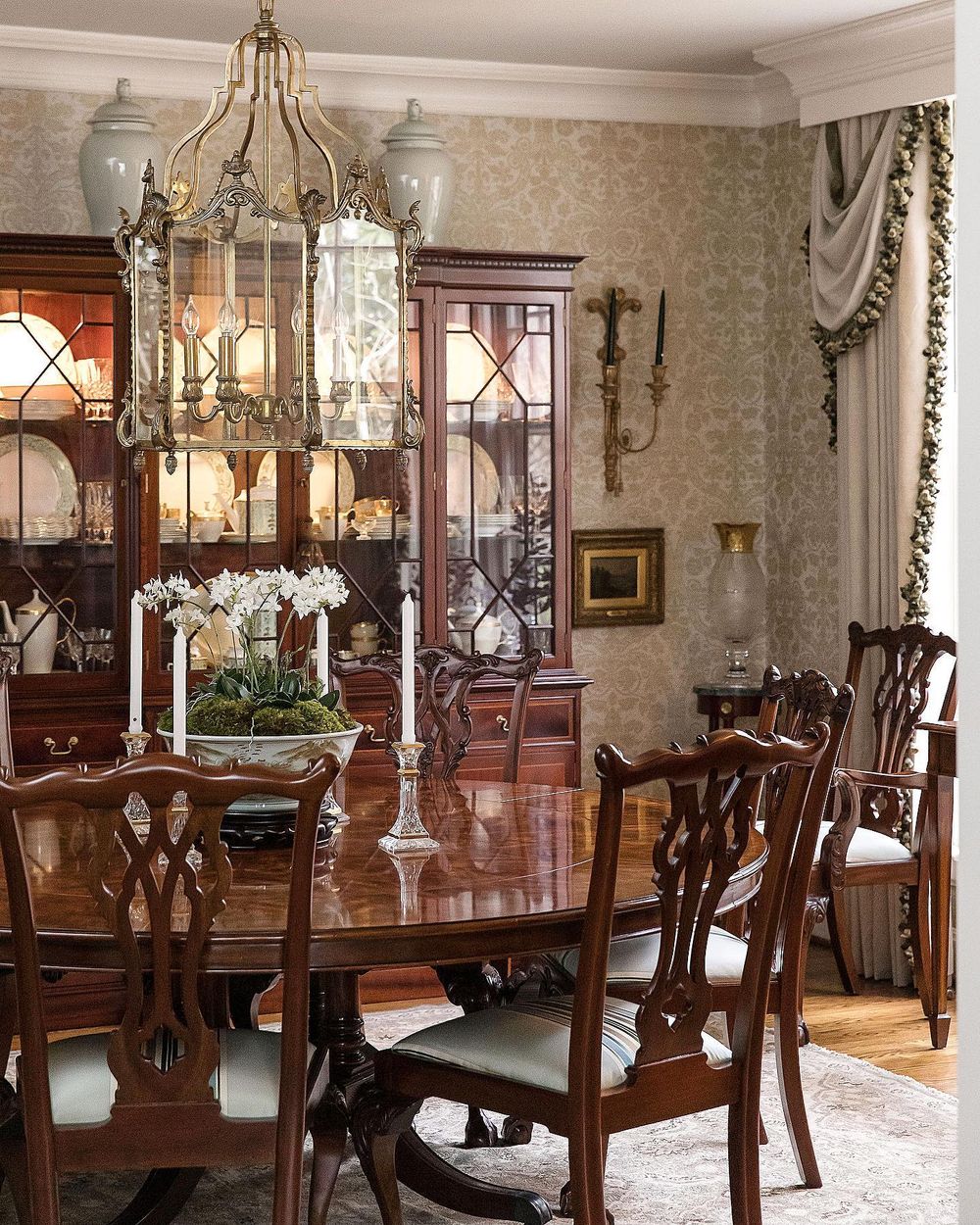 Traditional dining room chippendale chairs ericrossinteriors