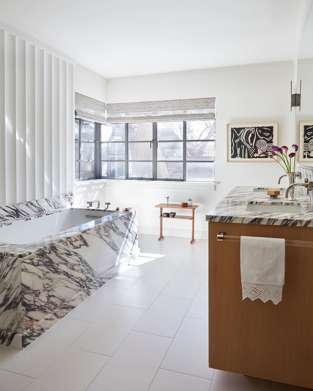 Marble bathtubs white floor averycoxdesign