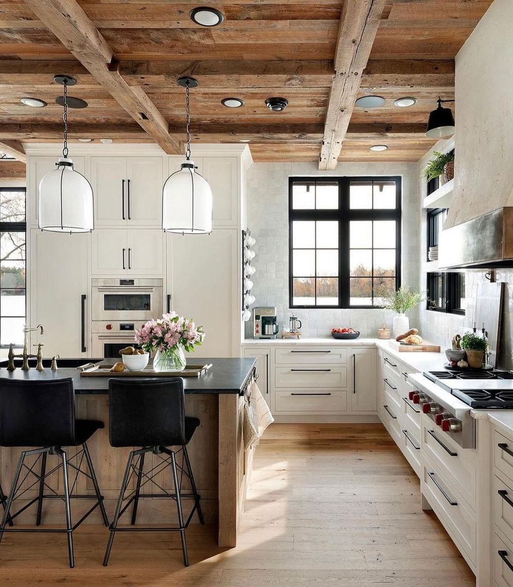 Ceiling ideas Rustic Unfinished wood @taysandcodesign