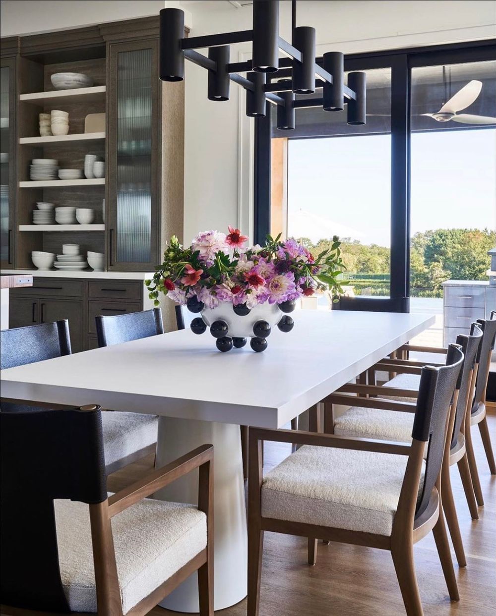 Contemporary dining room design ideas @michellegersoninteriors