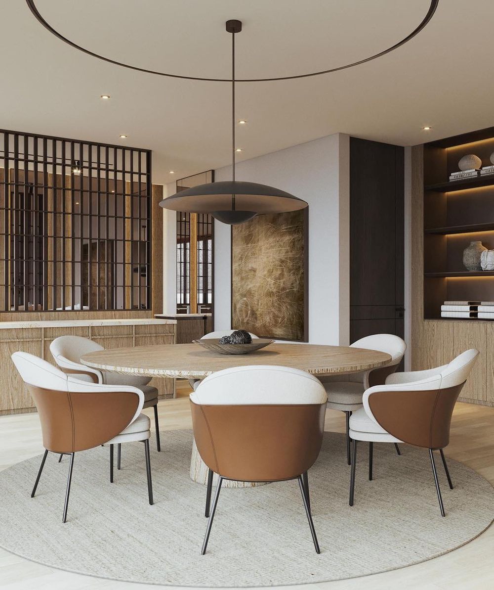 Contemporary dining room design ideas @prolite.design