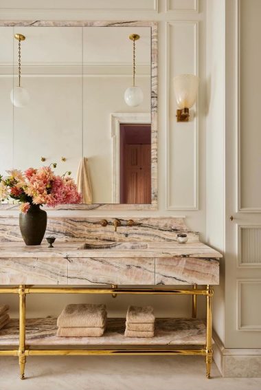 19 Gorgeous Marble Bathroom Countertop Ideas from Designers