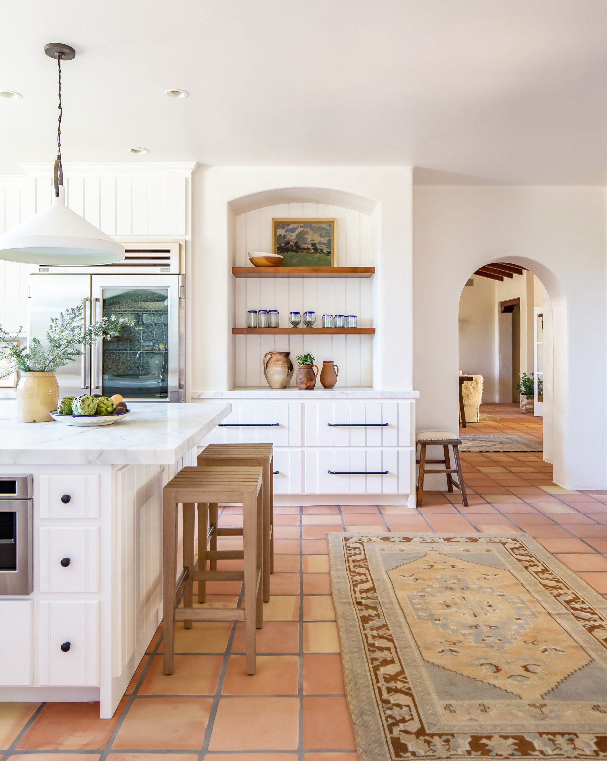 Spanish kitchen Terracotta floor tiles intimatelivinginteriors