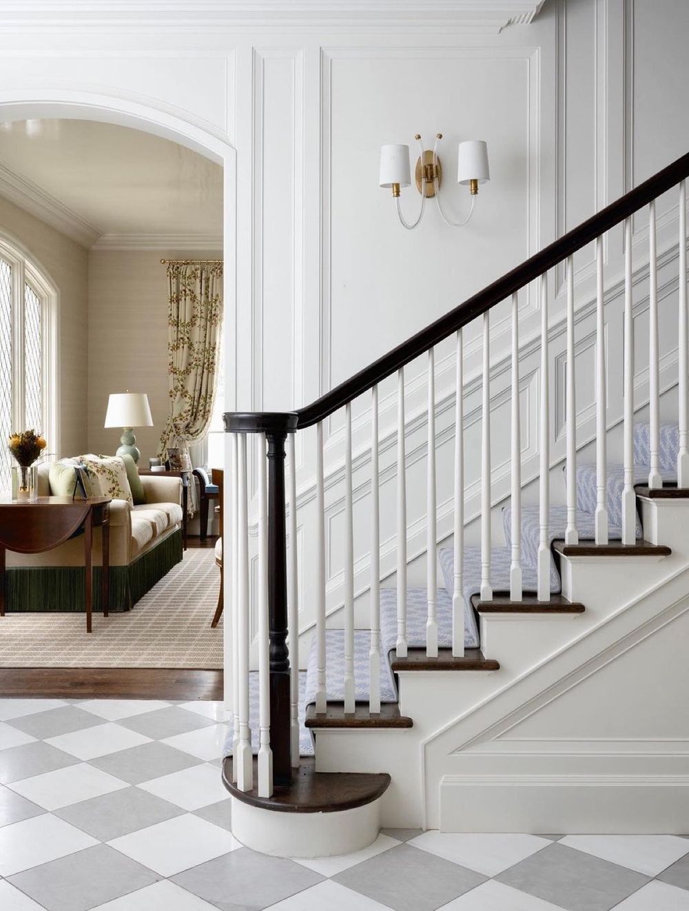 Traditional staircases @mollyvanamburghdesign