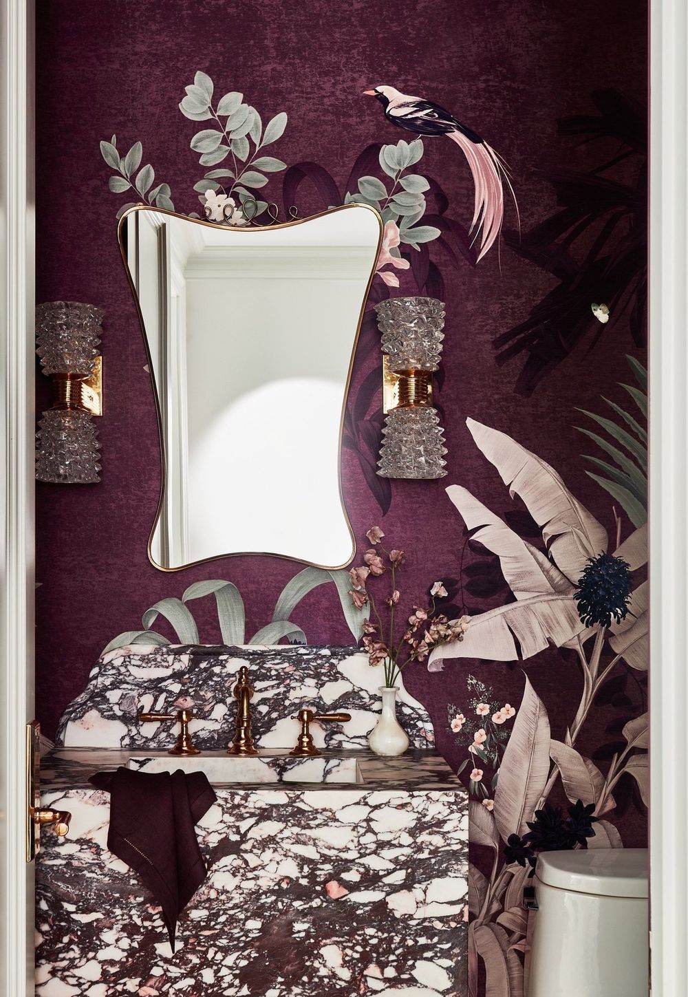 Viola marble bathroom vanity laurennelsondesign