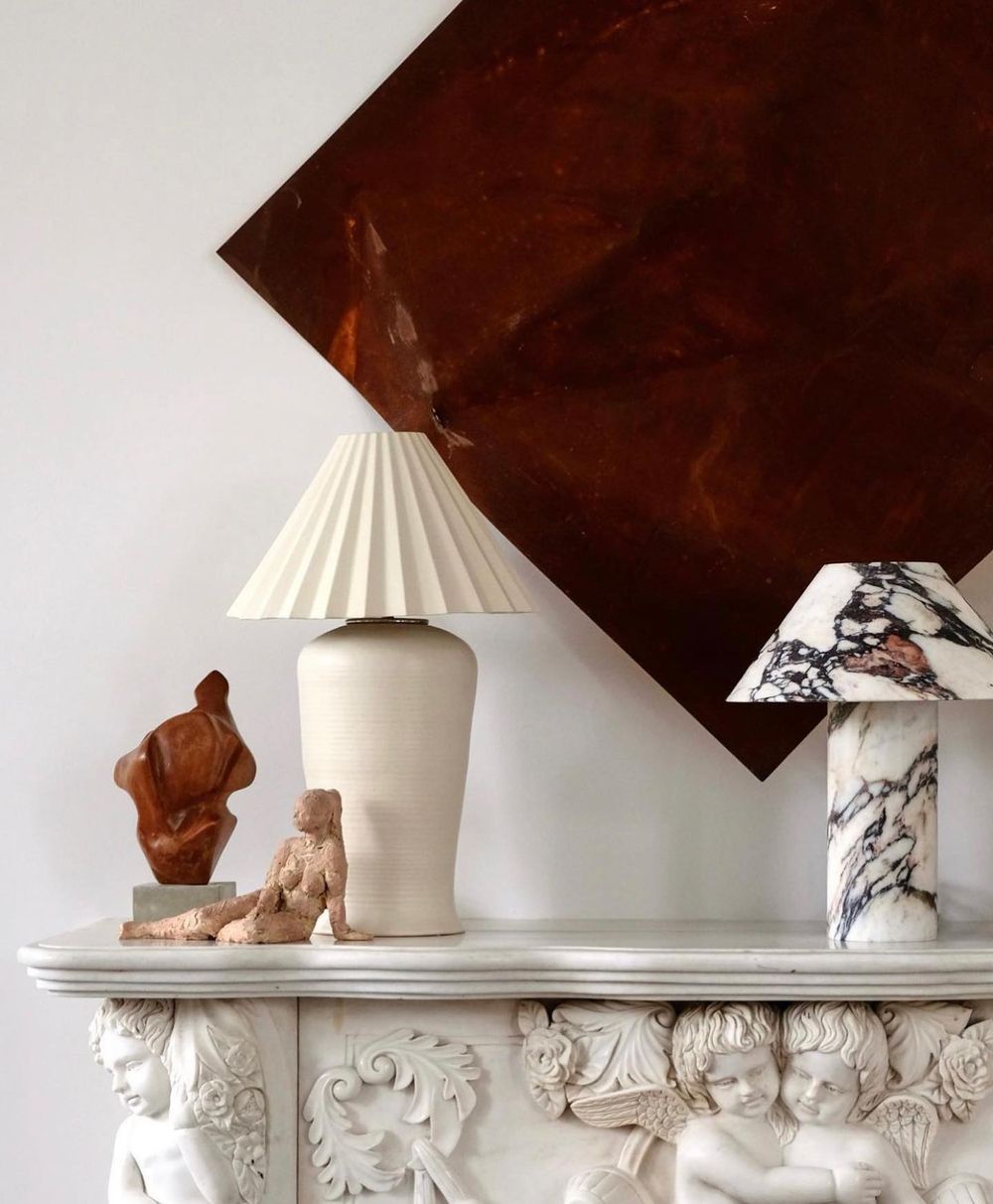 Viola marble table lamp @nicholas_obeid